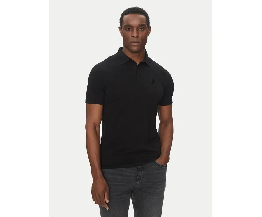 obrazek 1 KARL LAGERFELD Polo 745750 500221 Czarny Regular Fit