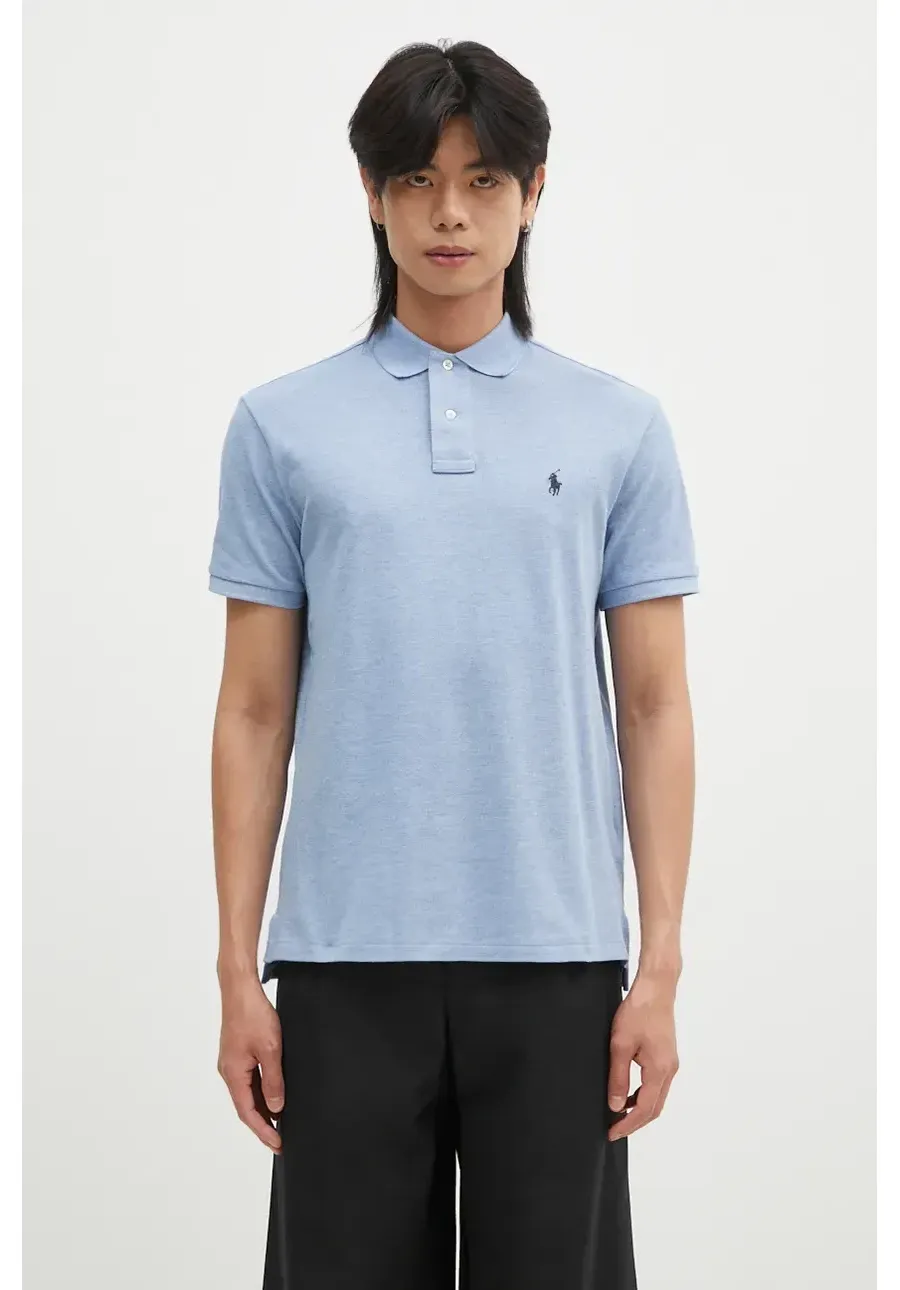 obrazek 1 Polo Ralph Lauren polo bawełniane kolor niebieski melanżowy 710666998