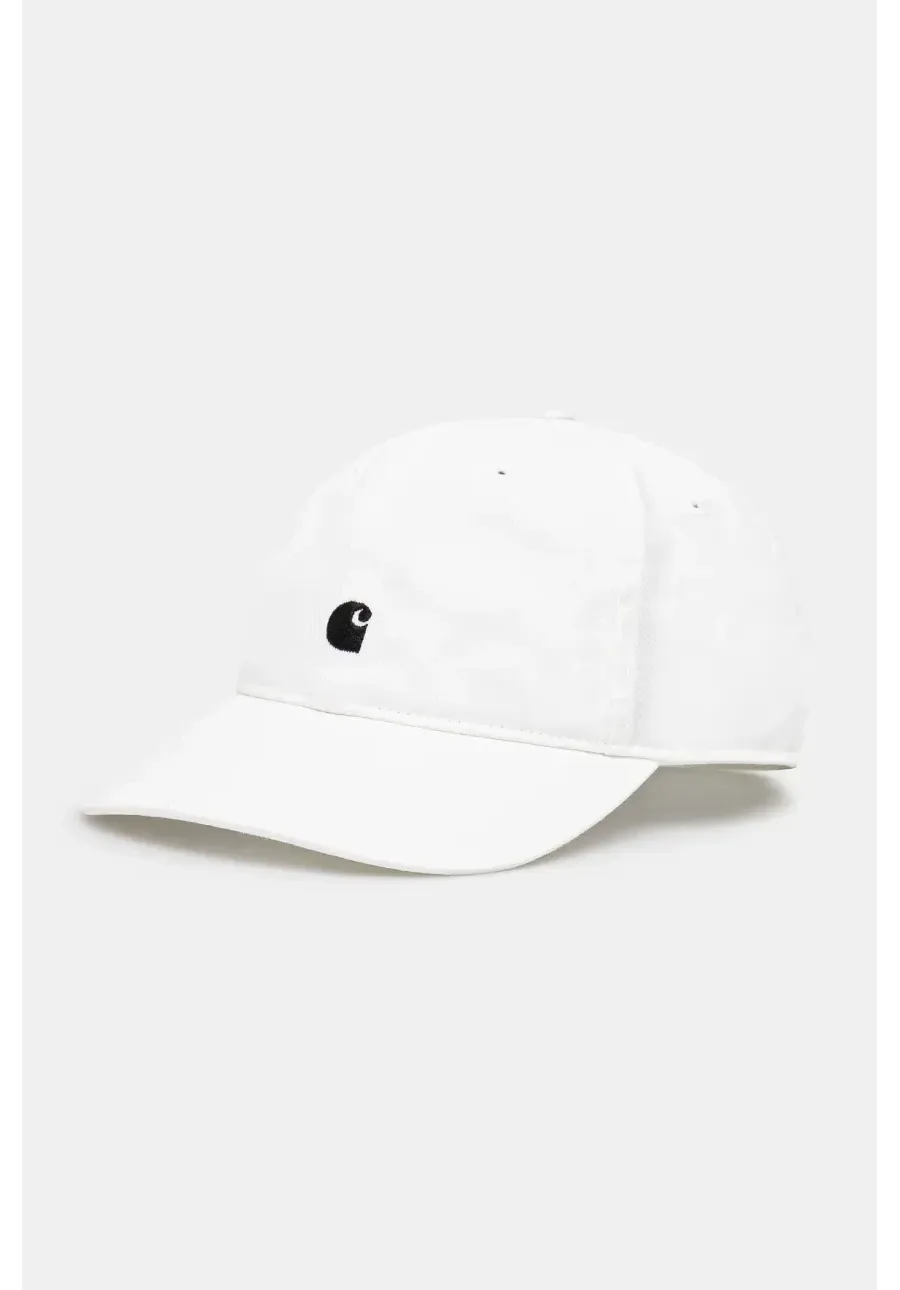 obrazek 1 Carhartt WIP czapka z daszkiem bawełniana Madison Logo Cap kolor biały z aplikacją I034606