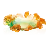 Picture Green and orange Rose Passion bowl – Daum company