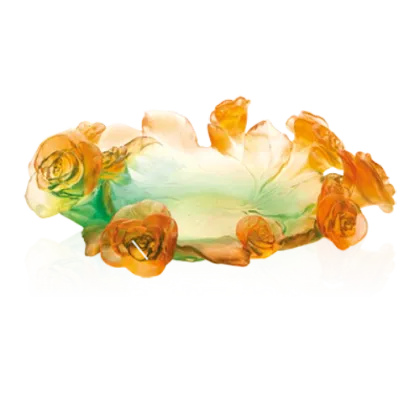 Zdjęcie Zielono-pomarańczowa misa Różana Pasja – firma Daum