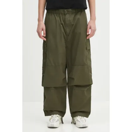 Zdjęcie Carhartt WIP spodnie bawełniane Jet Cargo Pant męskie kolor zielony w fasonie cargo I032967.4102
