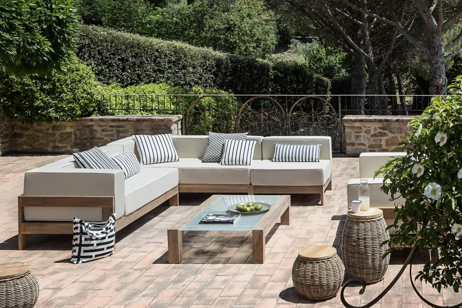 obrazek 3 Stylowa sofa – moduł rogowy Saint Raphael do ogrodu i na taras