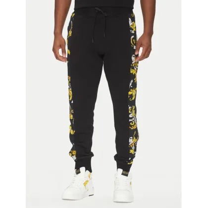 Zdjęcie Versace Jeans Couture Spodnie dresowe 78GAA3C0 Czarny Regular Fit