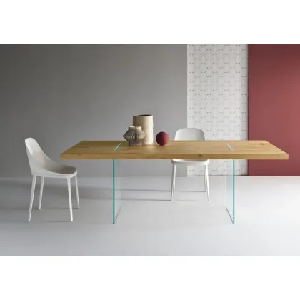 Zdjęcie Wysoki stół z dębowym fornirowym blatem - Tonelli Design