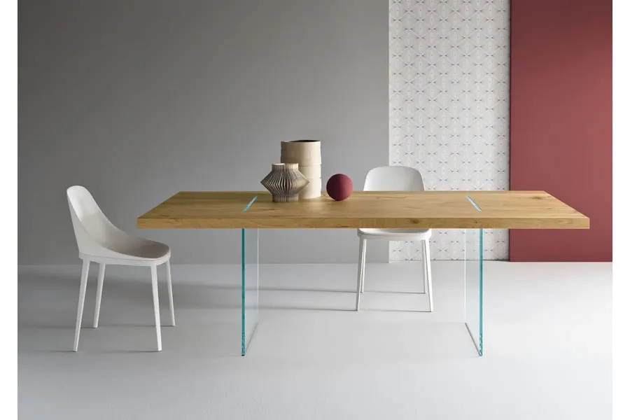 obrazek 1 Wysoki stół z dębowym fornirowym blatem - Tonelli Design