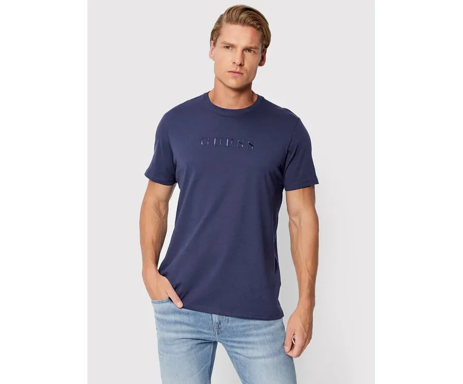 obrazek 1 Guess T-Shirt M2BP47 K7HD0 Granatowy Regular Fit