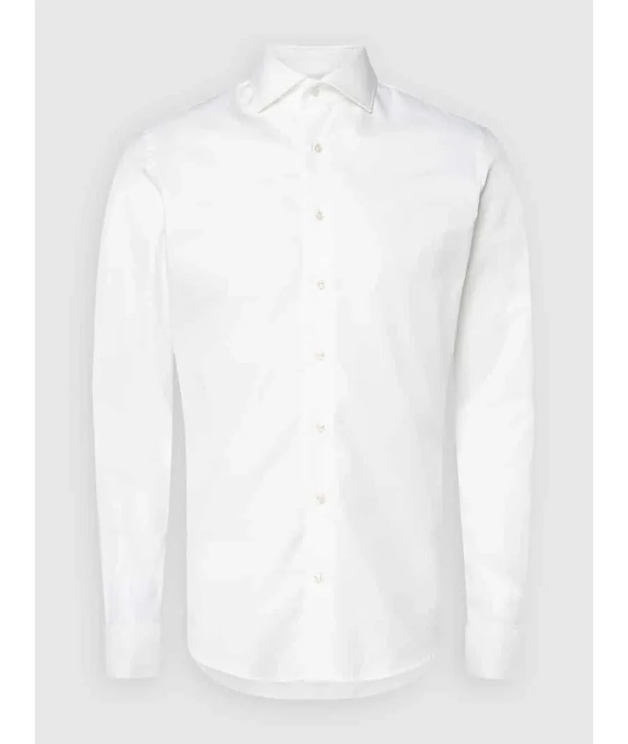obrazek 1 Koszula biznesowa o kroju slim fit z diagonalu