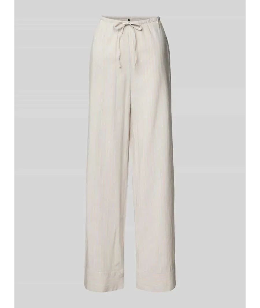 obrazek 1 Spodnie z wysokim stanem i wzorem w paski model ‘GILI’