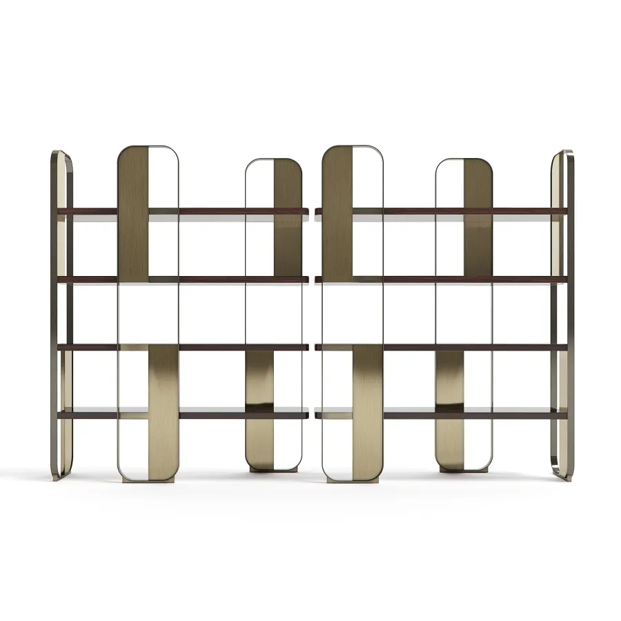 obrazek 11 Prestiżowa włoska biblioteczka do salonu lub gabinetu - styl modernistyczny