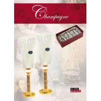 Zdjęcie Kryształowe kieliszki do szampana Champagne