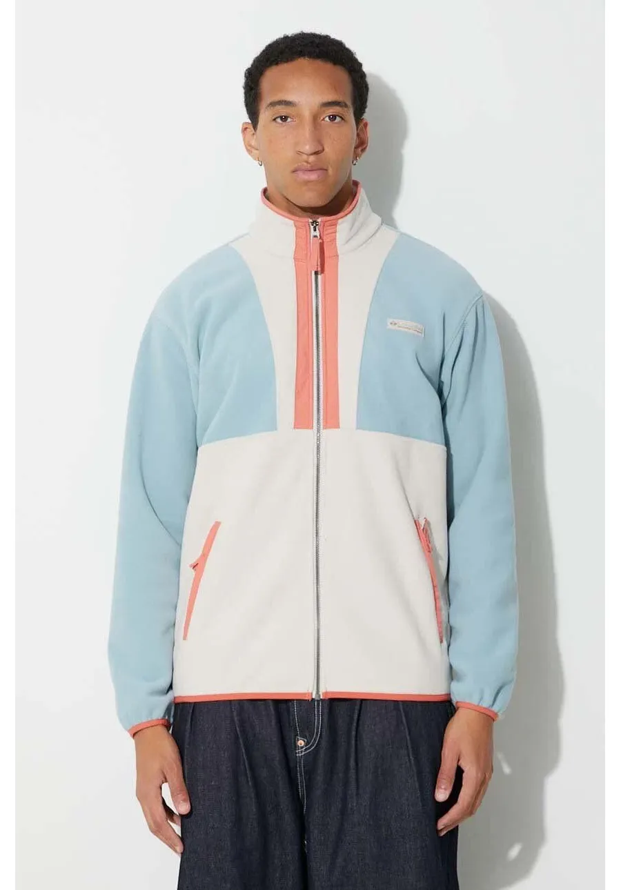 obrazek 1 Columbia bluza polarowa M Backbowl FZ Fleece Res kolor niebieski wzorzysta 2053853