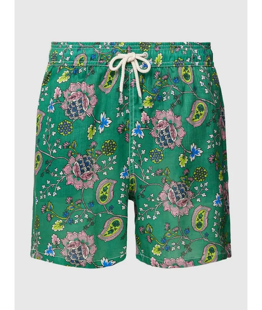 obrazek 1 Spodenki kąpielowe ze wzorem na całej powierzchni model ‘GUSTAVIA LINEN’