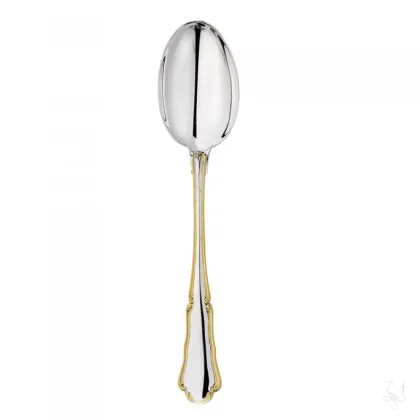 Zdjęcie Zdobiona łyżka stołowa wykonana ze srebra - Zaramella Argenti