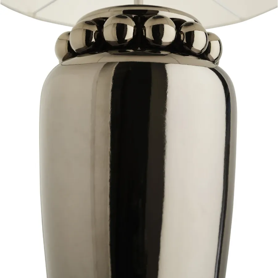 obrazek 4 Ceramiczna lampa stołowa z kulkami w górnej części H.44xL.23xP.23 cm
