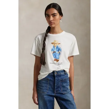 Zdjęcie Polo Ralph Lauren t-shirt bawełniany damski kolor biały 211959104