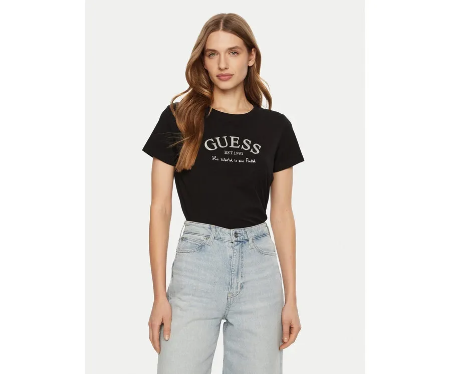 obrazek 1 Guess T-Shirt V5RI16 J1314 Czarny Shirt Fit