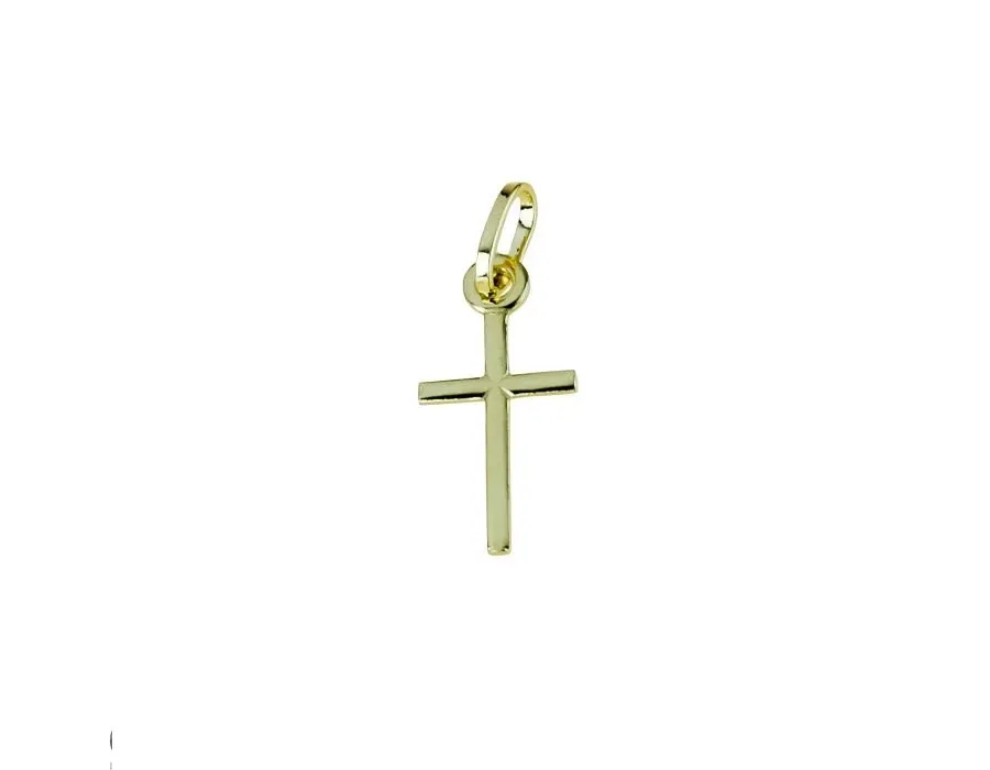 obrazek 1 Klasyczne męski złoty krzyż 20x10mm
