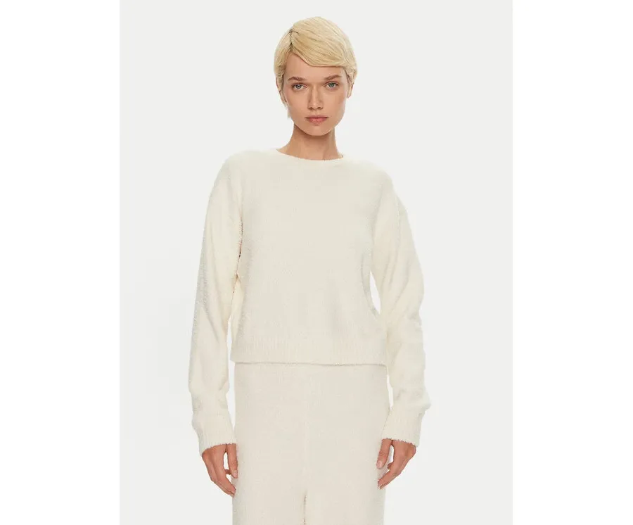 obrazek 1 Calvin Klein Underwear Sweter 000QS7341E Écru Regular Fit