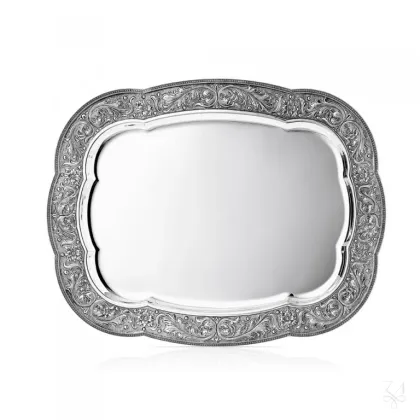 Picture Beautiful, stylish silver tray with a unique character - Zaramella Argenti