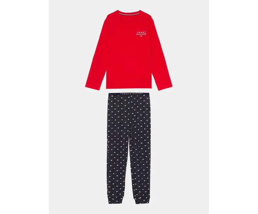 obrazek 1 Tommy Hilfiger Piżama UB0UB00503 Czerwony Regular Fit