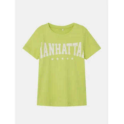 Zdjęcie NAME IT T-Shirt Berte 13226107 Zielony Regular Fit