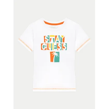Zdjęcie Guess T-Shirt N5GI15 K8HM4 Biały Regular Fit