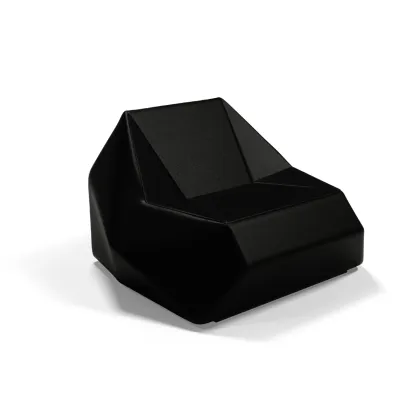 Picture Original Portuguese black leather sofa