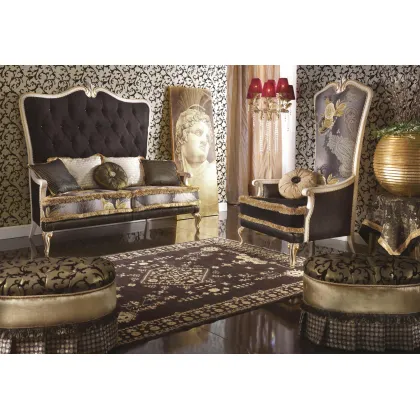 Zdjęcie Prestiżowy antyczny fotel do salonu - Morello Gianpaolo