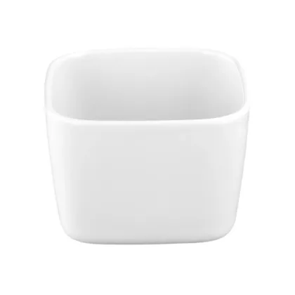 Zdjęcie Kwadratowa biała porcelanowa miska 11x11x8 cm - Seltmann Weiden