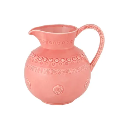 Zdjęcie Różowy dzbanek ceramiczny do jadalni - Bordallo Pinheiro