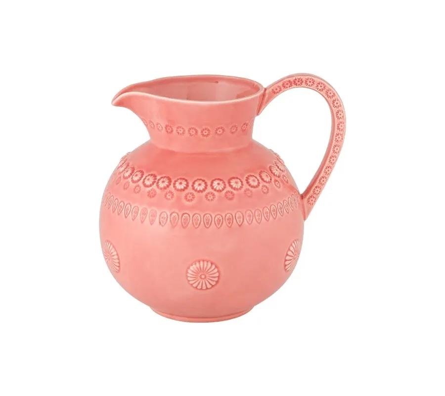 obrazek 1 Różowy dzbanek ceramiczny do jadalni - Bordallo Pinheiro