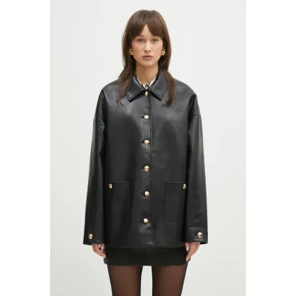 Zdjęcie Anine Bing kurtka Luca Jacket kolor czarny przejściowa oversize A.01.11029