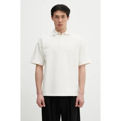Zdjęcie C.P. Company polo bawełniane męski kolor beżowy gładki 18CMPL320A110396G
