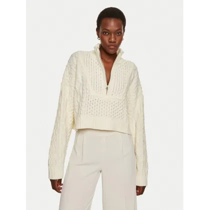 Zdjęcie STAUD Sweter Hampton R24P3144CA Écru Relaxed Fit