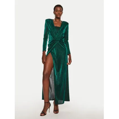 Zdjęcie Simona Corsellini Sukienka wieczorowa A24CEAB045 Zielony Slim Fit