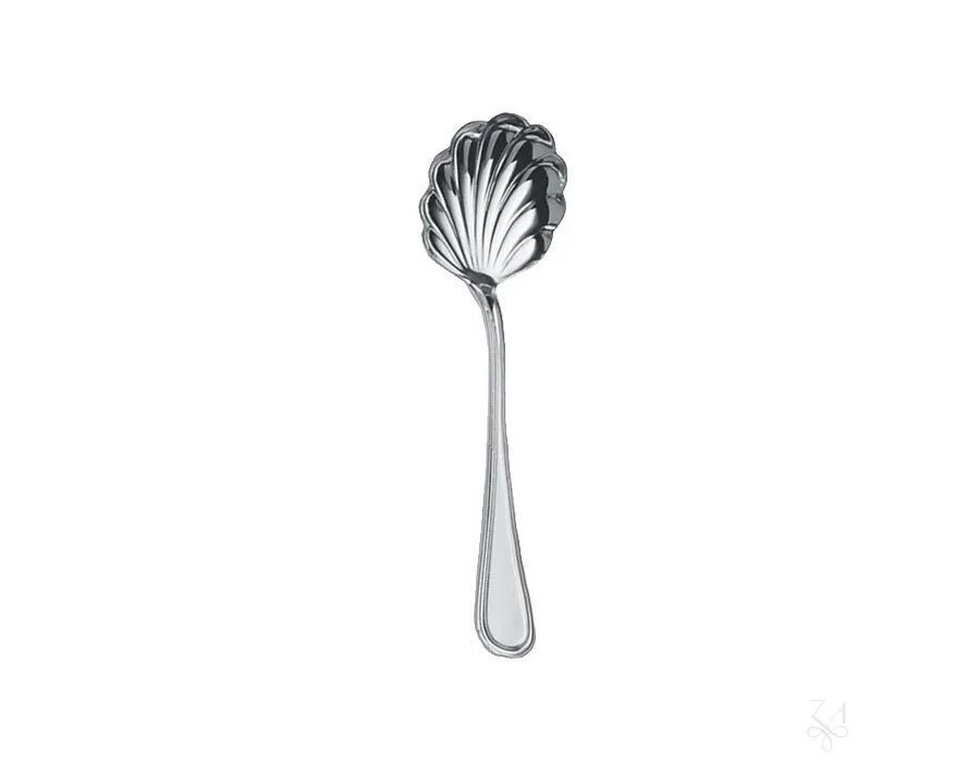 obrazek 1 Stylowa srebrna łyżka do parmezanu w kształcie muszli – Zaramella Argenti