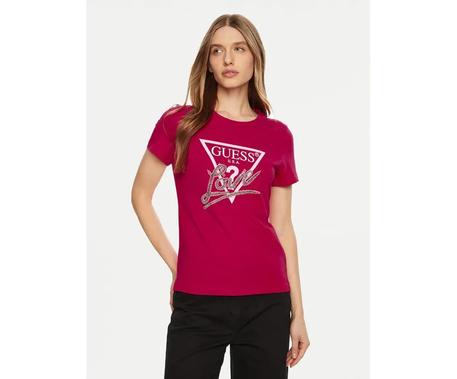 obrazek 1 Guess T-Shirt W5RI10 I3Z14 Czerwony Regular Fit