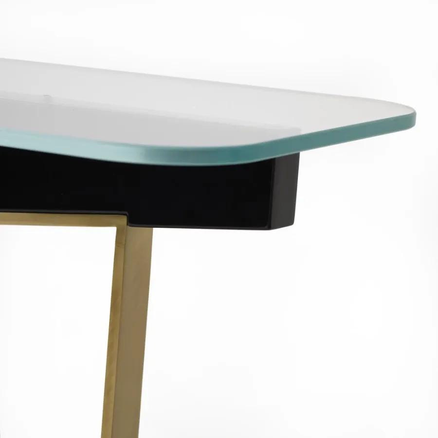 obrazek 2 Prostokątna konsola z ceramicznymi płytkami H.80xL.150xP.40 cm
