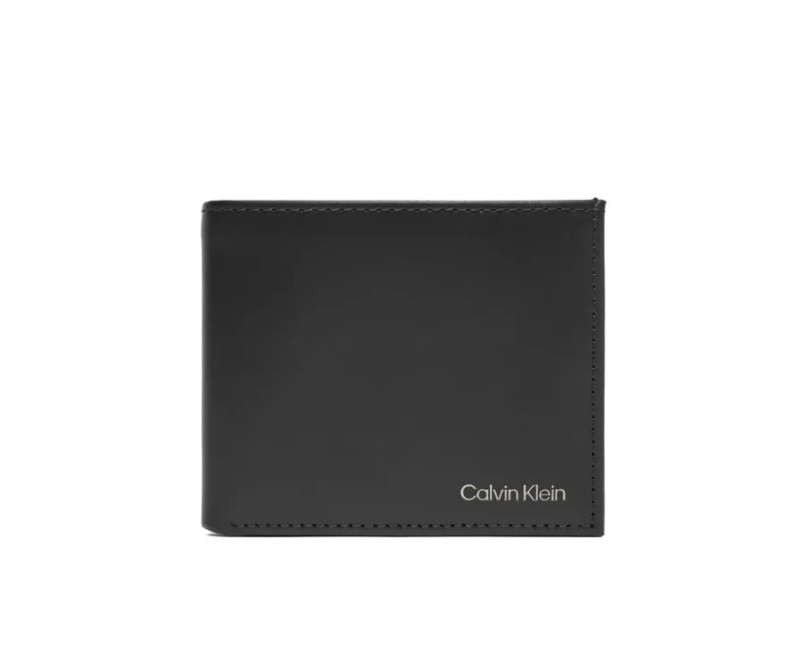 obrazek 1 Calvin Klein Portfel męski Ck Smooth Trifold W/ Coin LV04D1103G Czarny