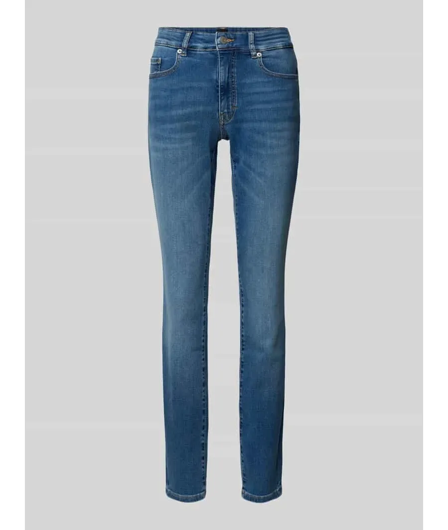 obrazek 1 Jeansy o kroju slim fit z 5 kieszeniami model ‘JACKIE MR 4.0’