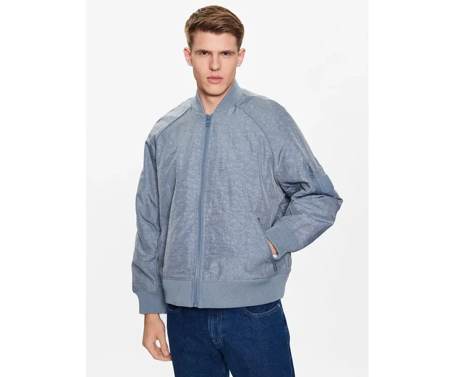 obrazek 1 Calvin Klein Jeans Kurtka bomber J30J322938 Szary Relaxed Fit