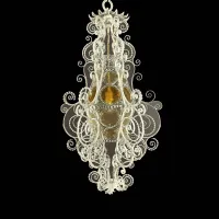 Picture A prestigious wrought iron lamp from the 20th century