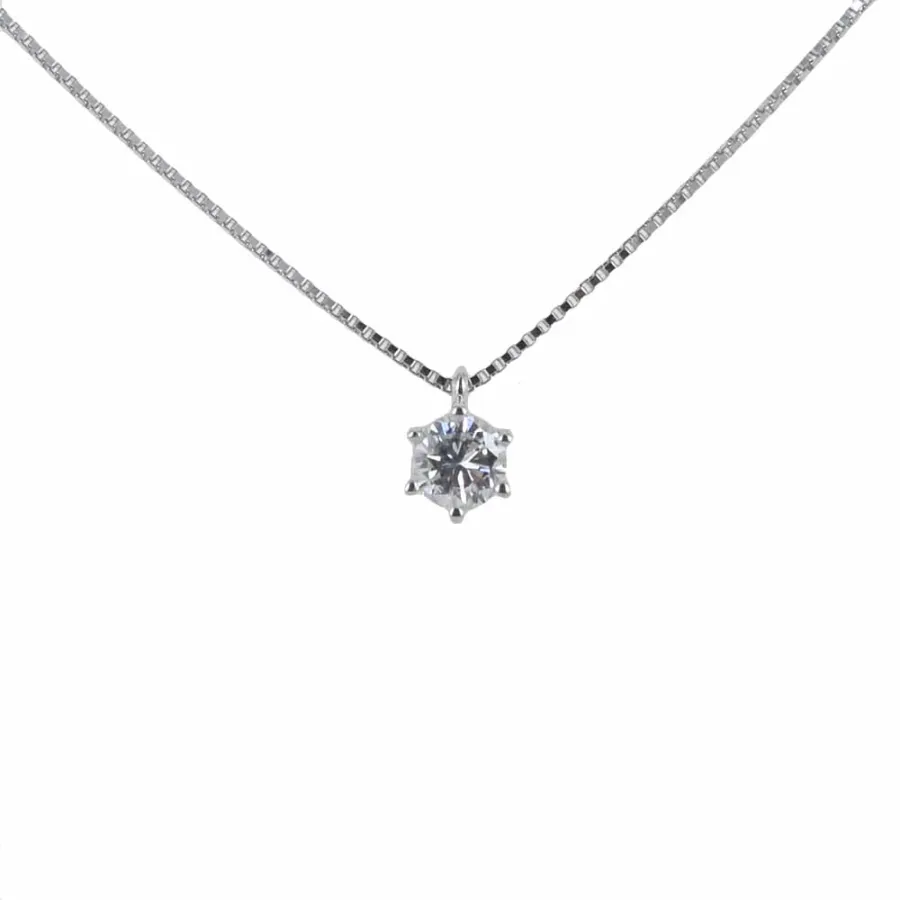 obrazek 1 Piękny stylowy diamentowy naszyjnik z zawieszką