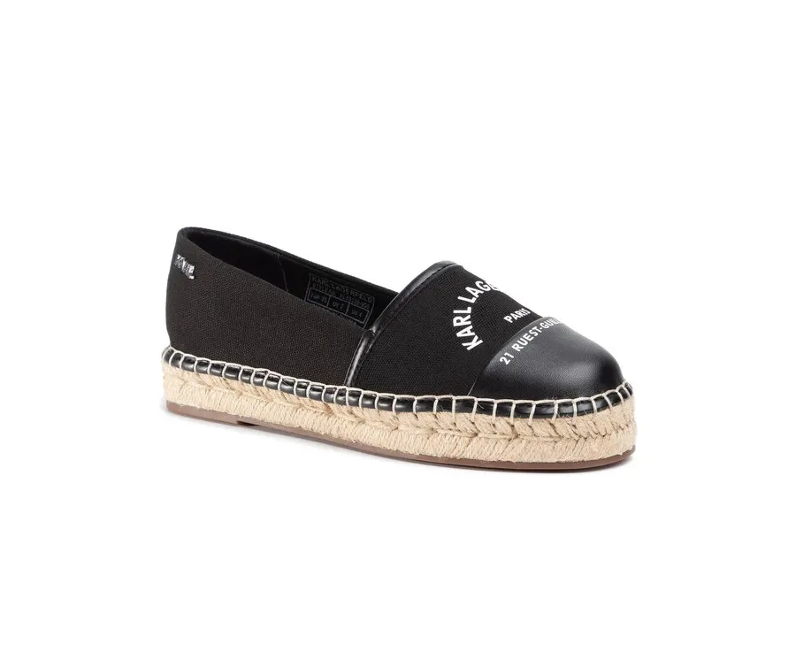 obrazek 1 KARL LAGERFELD Espadryle KL80108 Czarny