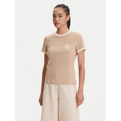 Zdjęcie Guess T-Shirt V5YI01 J1314 Beżowy Regular Fit