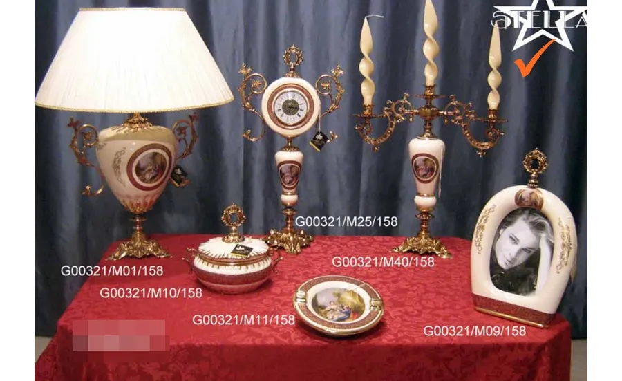 obrazek 1 Urokliwy trójramienny ceramiczny świecznik