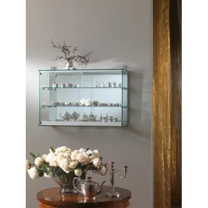 Picture A unique hanging showcase made of tempered glass