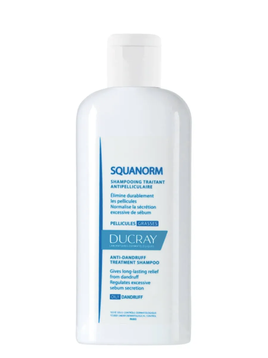 obrazek 1 Ducray Squanorm Szampon niwelujący łupież tłusty 200 ml