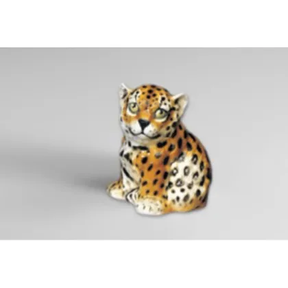 Picture Elegant ceramic figurine of a small leopard - Il Gattopardo
